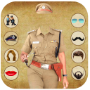 Woman Police Photo Suit Editor Icon