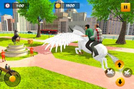 Unicorn Taxi: Flying Horse Sim screenshot 3