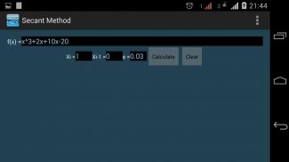 Secant Method screenshot 0
