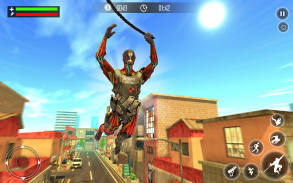 Robot Rope Hero Simulator - Army Robot Crime Game screenshot 2