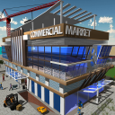 Commercial Market Construction Game: Shopping Mall Icon
