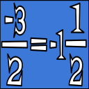 Fraction Math Two Icon