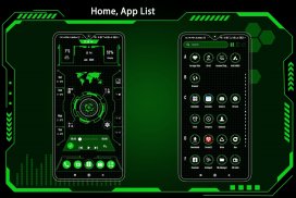 Futuristic Launcher - Lock App screenshot 1