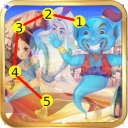 Aladdin Fairy Tale: Learn Numbers and Alphabet