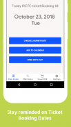 IRCTC Ticket Date Calculator & PNR Status screenshot 0