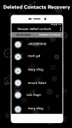 Deleted contact recovery screenshot 0