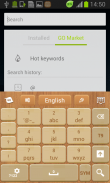 Wood Keyboard Go Theme screenshot 5