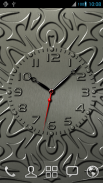 Carved Analog Clock Live Wallpaper 3D with photo screenshot 1