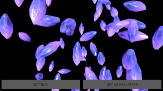 3D Crystals Particles Live Wallpaper screenshot 3