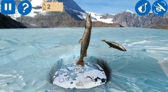 Ice fishing game. Catch bass. screenshot 2