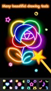 Learn To Draw Glow Flower screenshot 10