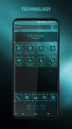 Technology Blue Theme - Art Fine Launcher screenshot 1