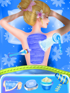 синя принцеса - преобразяване игри: грим обличане screenshot 4