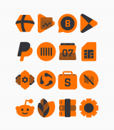 Black Orange - Icon Pack screenshot 2