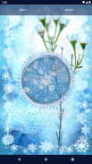 Winter Snow Clock Wallpaper screenshot 0