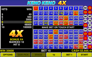 Keno Keno 4X Las Vegas Casino screenshot 2