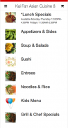 Kai Fan Asian Cuisine screenshot 3