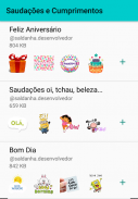 Figurinhas Saudações e Cumprimentos -WAStickerApps screenshot 0