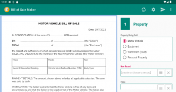 Bill of Sale Maker screenshot 12