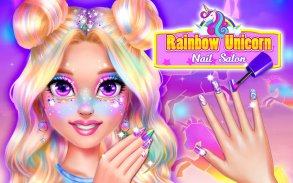 Rainbow Unicorn Làm đẹp cho Nail Beauty Salon screenshot 5