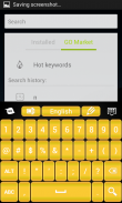 Clavier jaune pour mobile screenshot 3