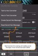 Decimal Binary Hex Converter screenshot 3