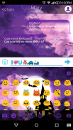 Halloween Emoji Keyboard Theme screenshot 1