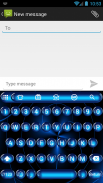 คีย์บอร์ด Emoji Spheres Blue screenshot 5