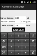 Concretos Calculador screenshot 1