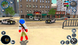 US Army Stickman Rope Hero-New Gangster Crime Game screenshot 9