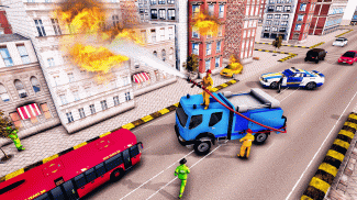 Idle Firefighter Truck Game:Fire Emergency Manager screenshot 5