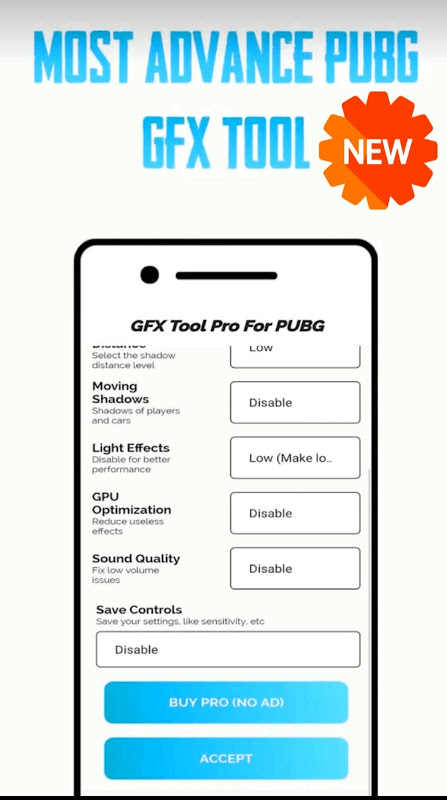 GFX Tool Pro, Apps