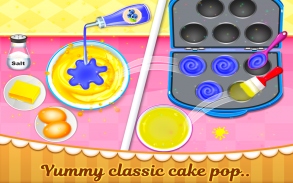 Rainbow Cake Pop Maker - Dessert Food Cooking Game screenshot 1