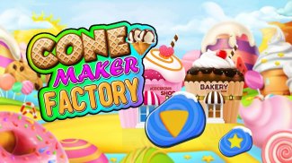 Cone Maker Factory: Dessert Biscuit Cooking Game screenshot 3