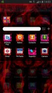 GO Launcher EX Theme Red Fire screenshot 5