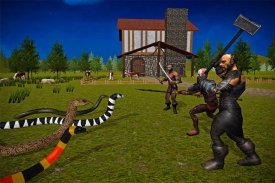 Barbarian Snakes War 3D screenshot 2