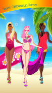 menina da praia vestir-se jogo screenshot 0