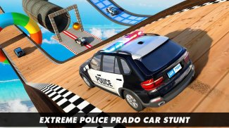 Polisi prado mobil akrobat - mega ramp stunts 3D screenshot 0