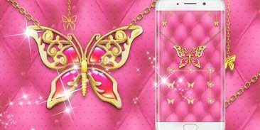 Pink Butterfly Theme – AppLock screenshot 3