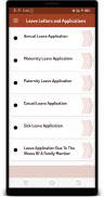 Leave Letters and Applications screenshot 2