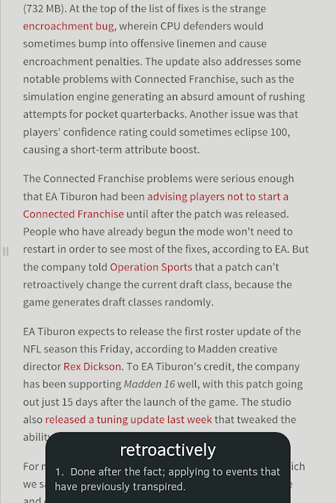 Madden 1 - Operation Sports