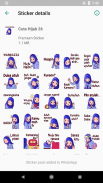 Best Sticker Cute Hijab Islamic - WAStickerApps screenshot 5