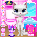 Kitty Kate & Unicorn: Pet Care Icon