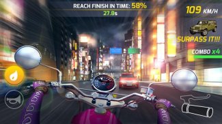 Piloto de motocicleta - Moto Highway Rider screenshot 2