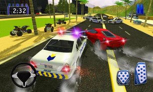 Polis rob chase araba 3D: deli şehir polisi screenshot 2