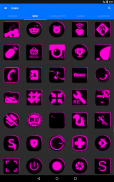 Flat Black and Pink Icon Pack ✨Free✨ screenshot 4