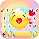 Lovely Kiss Emoji Temă tastatu