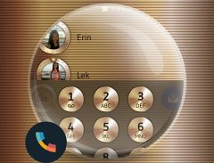 Copper Gold Phone Dialer Theme screenshot 1