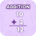 Math Addition Quiz Facts Games - Learn To Add App Icon
