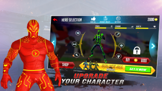 Rope Hero Robot Spider Games screenshot 6